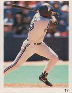 1993 Red Foley Stickers #17 Joe Carter Front