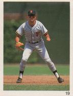 1993 Red Foley Stickers #19 Will Clark Front