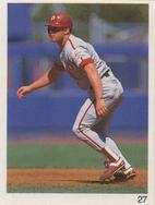 1993 Red Foley Stickers #27 Lenny Dykstra Front