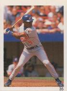 1993 Red Foley Stickers #35 Marquis Grissom Front