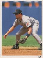 1993 Red Foley Stickers #51 Chuck Knoblauch Front