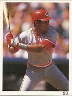 1993 Red Foley Stickers #53 Barry Larkin Front