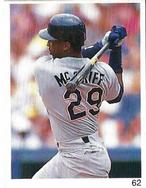 1993 Red Foley Stickers #62 Fred McGriff Front