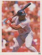 1993 Red Foley Stickers #76 Kirby Puckett Front