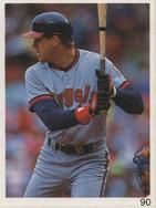 1993 Red Foley Stickers #90 Lee Stevens Front
