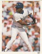 1993 Red Foley Stickers #91 Darryl Strawberry Front