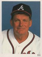 1993 Red Foley Stickers #111 Bobby Cox Front