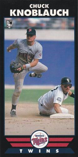 1993 Diamond Marks Bookmarkers #NNO Chuck Knoblauch Front
