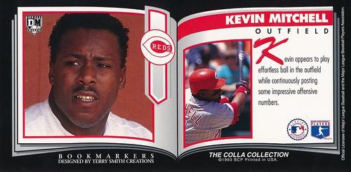1993 Diamond Marks Bookmarkers #NNO Kevin Mitchell Back