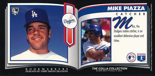 1993 Diamond Marks Bookmarkers #NNO Mike Piazza Back