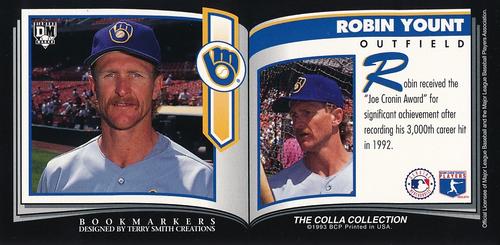 1993 Diamond Marks Bookmarkers #NNO Robin Yount Back