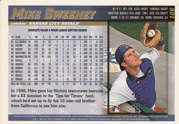 1998 Topps - Inaugural Devil Rays #106 Mike Sweeney Back