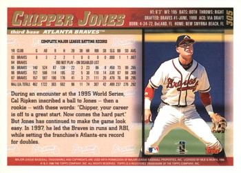 1998 Topps - Inaugural Devil Rays #305 Chipper Jones Back
