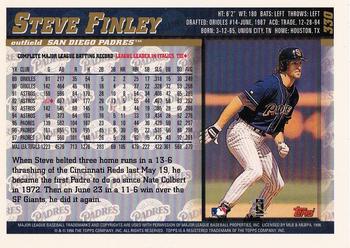 1998 Topps - Inaugural Devil Rays #330 Steve Finley Back