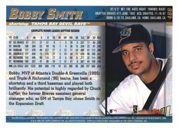 1998 Topps - Inaugural Devil Rays #466 Bobby Smith Back