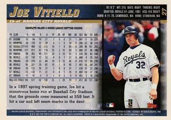 1998 Topps - Inaugural Diamondbacks #27 Joe Vitiello Back