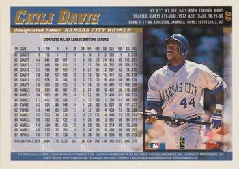 1998 Topps - Inaugural Diamondbacks #40 Chili Davis Back