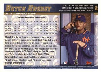 1998 Topps - Inaugural Diamondbacks #68 Butch Huskey Back