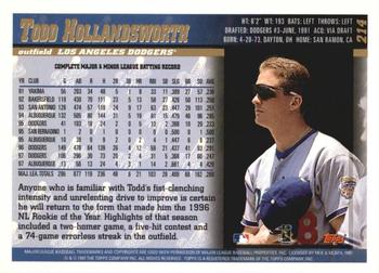 1998 Topps - Inaugural Diamondbacks #214 Todd Hollandsworth Back