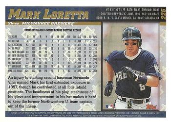 1998 Topps - Inaugural Diamondbacks #225 Mark Loretta Back