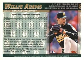 1998 Topps - Inaugural Diamondbacks #227 Willie Adams Back