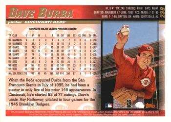 1998 Topps - Inaugural Diamondbacks #239 Dave Burba Back
