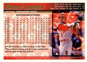 1998 Topps - Inaugural Diamondbacks #302 Barry Larkin Back