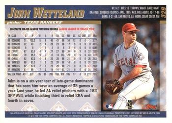 1998 Topps - Inaugural Diamondbacks #329 John Wetteland Back