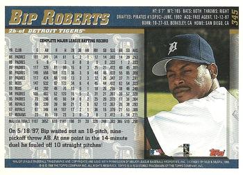 1998 Topps - Inaugural Diamondbacks #345 Bip Roberts Back