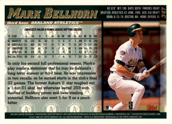 1998 Topps - Inaugural Diamondbacks #347 Mark Bellhorn Back