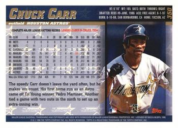 1998 Topps - Inaugural Diamondbacks #350 Chuck Carr Back