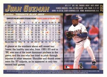 1998 Topps - Inaugural Diamondbacks #352 Juan Guzman Back