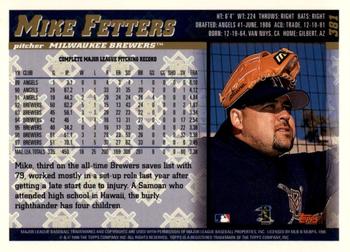 1998 Topps - Inaugural Diamondbacks #381 Mike Fetters Back