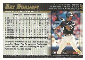 1998 Topps - Inaugural Diamondbacks #383 Ray Durham Back