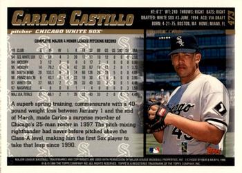 1998 Topps - Inaugural Diamondbacks #473 Carlos Castillo Back