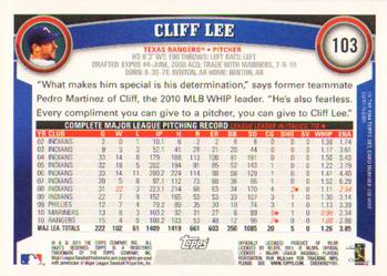 2011 Topps #103 Cliff Lee Back