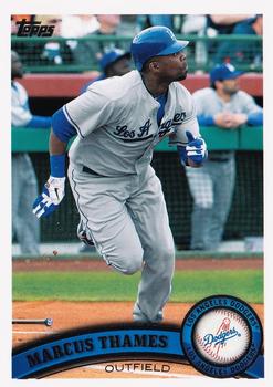 2011 Topps #551 Marcus Thames Front
