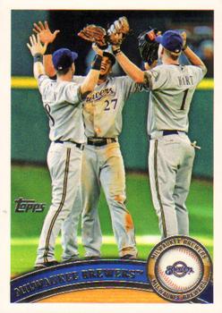 2011 Topps #187 Milwaukee Brewers Front