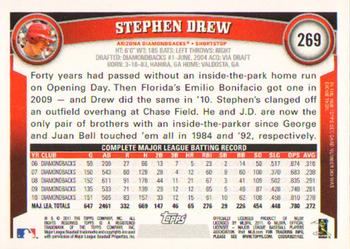 2011 Topps #269 Stephen Drew Back