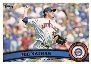 2011 Topps #366 Joe Nathan Front