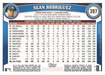 2011 Topps #397 Sean Rodriguez Back