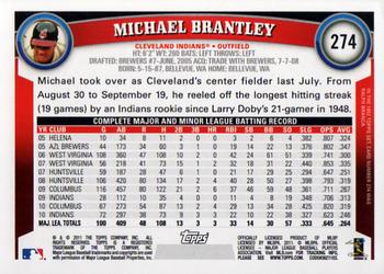 2011 Topps #274 Michael Brantley Back