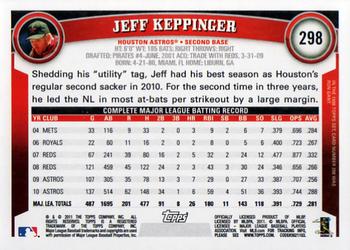 2011 Topps #298 Jeff Keppinger Back