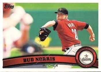 2011 Topps #534 Bud Norris Front
