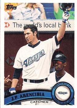 2011 Topps #587 J.P. Arencibia Front