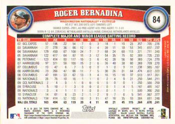 2011 Topps #84 Roger Bernadina Back