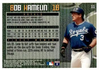 1995 Finest - Refractors #11 Bob Hamelin Back