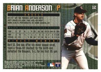 1995 Finest - Refractors #12 Brian Anderson Back
