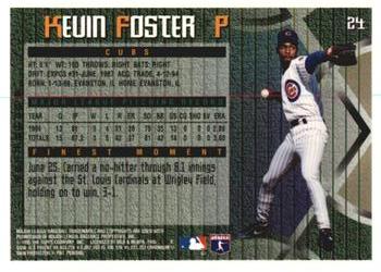1995 Finest - Refractors #24 Kevin Foster Back