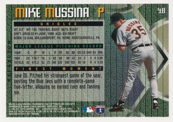 1995 Finest - Refractors #48 Mike Mussina Back